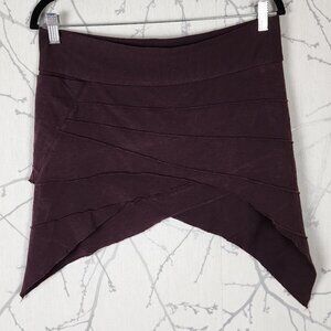 Mahadevi Bamboo Organic Cotton Stretch Hankie Hem Mini Skirt